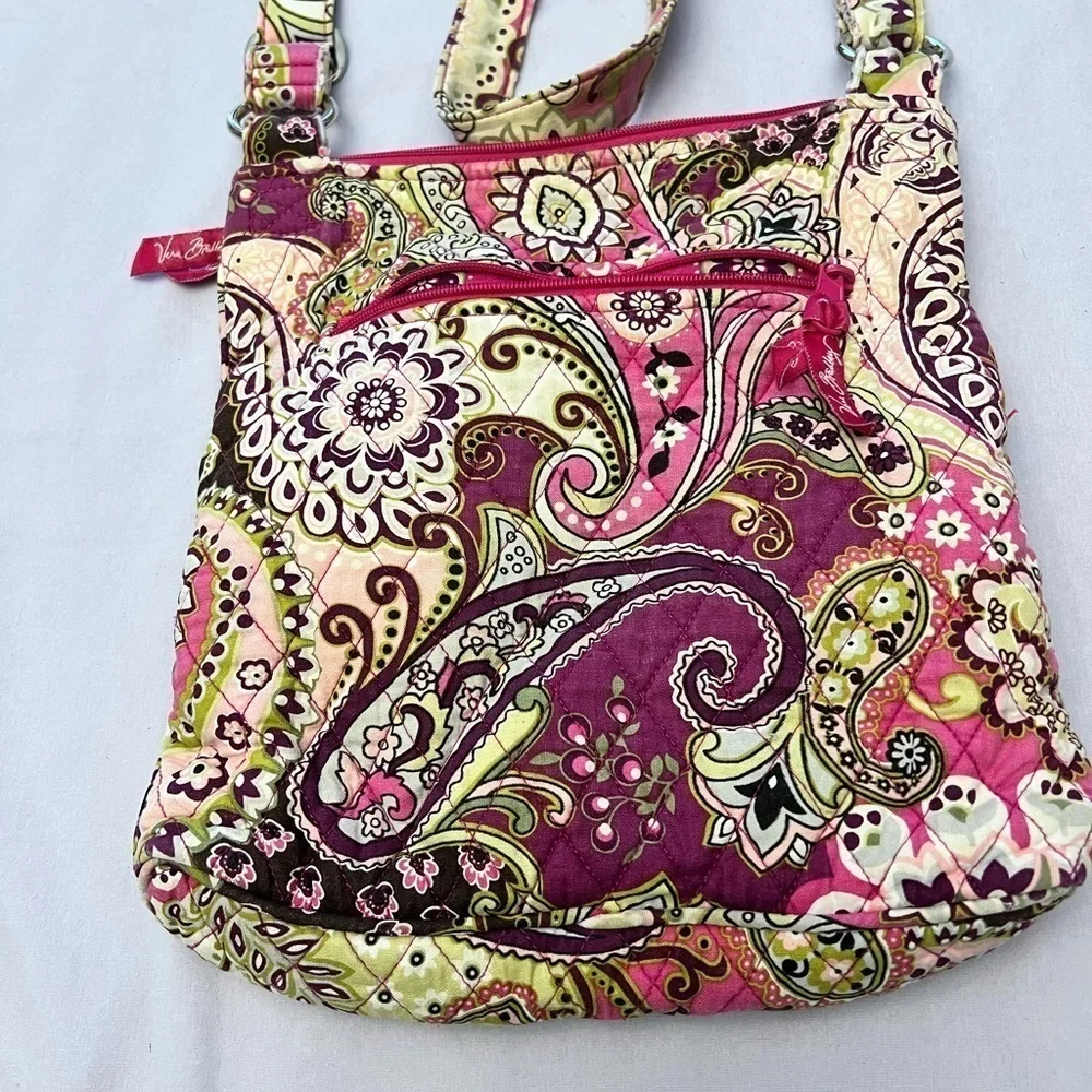 Vera Bradley Hipster Very Berry Paisley Pink Crossbody
